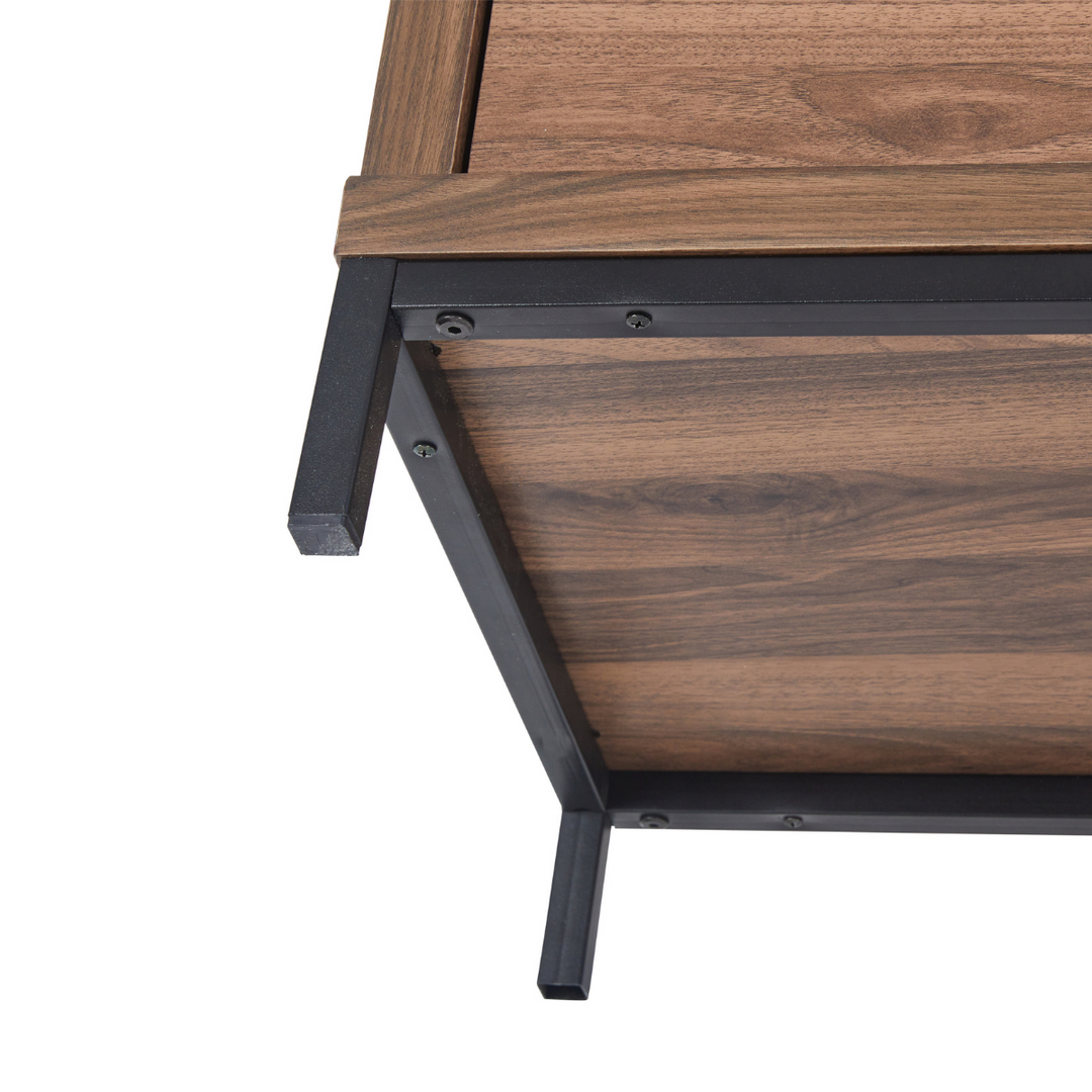 Aubrey Bedside Table Walnut