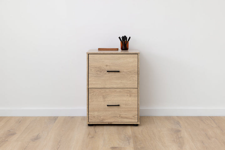 Macey 2 Drawer Filing Cabinet - Oak