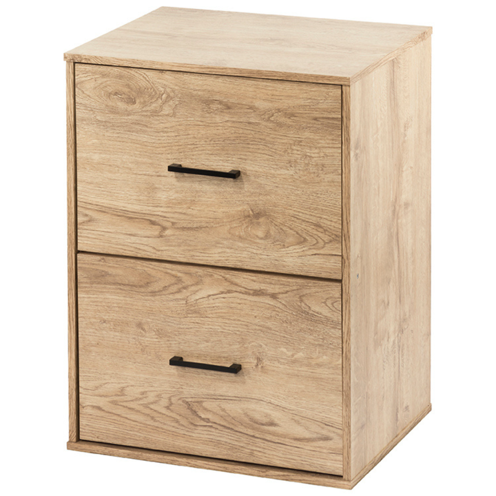 Macey 2 Drawer Filing Cabinet - Oak