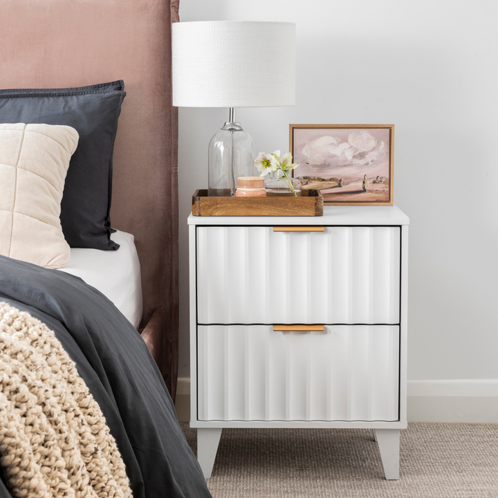 Airlie Bedside Table White